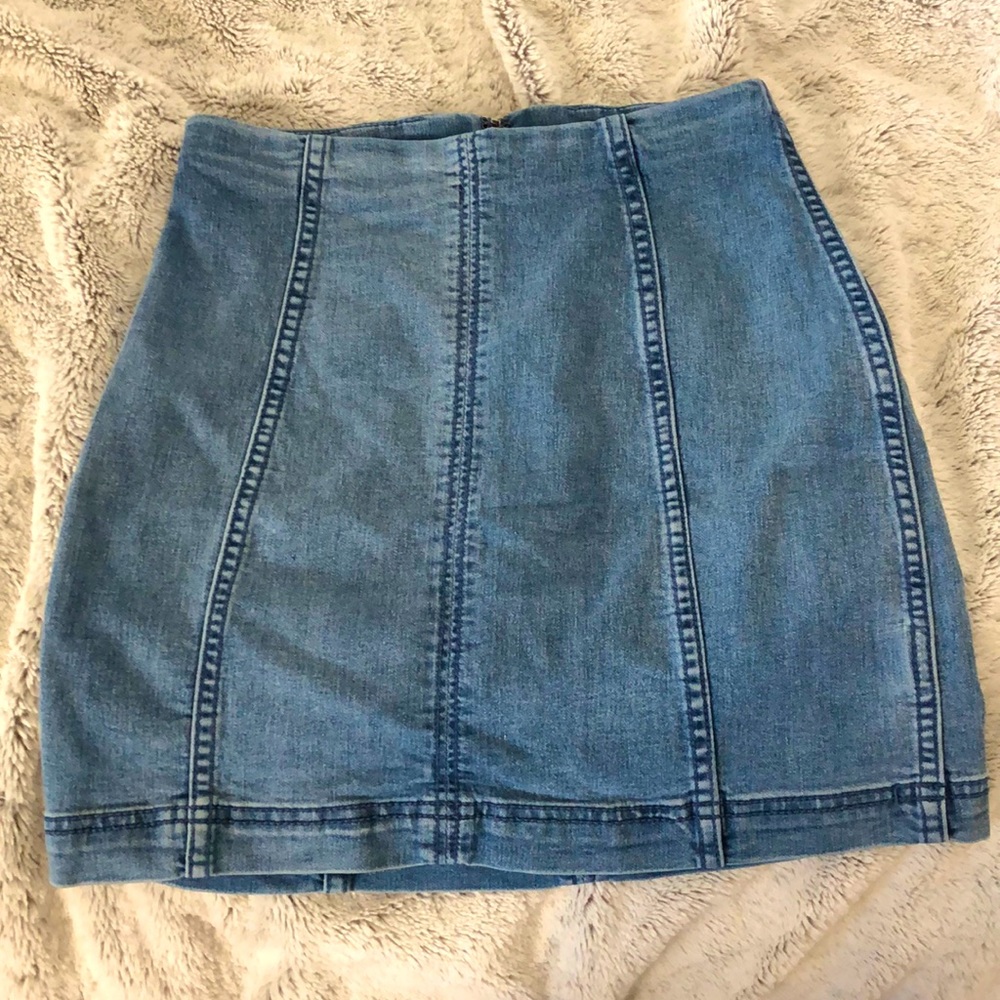 Cute Light Blue Jean Skirt